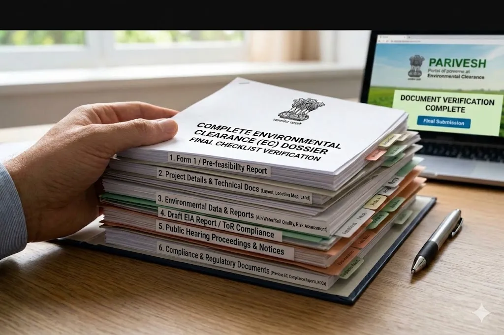 Documents required for Environmental Clearance in India checklist for EC approval process