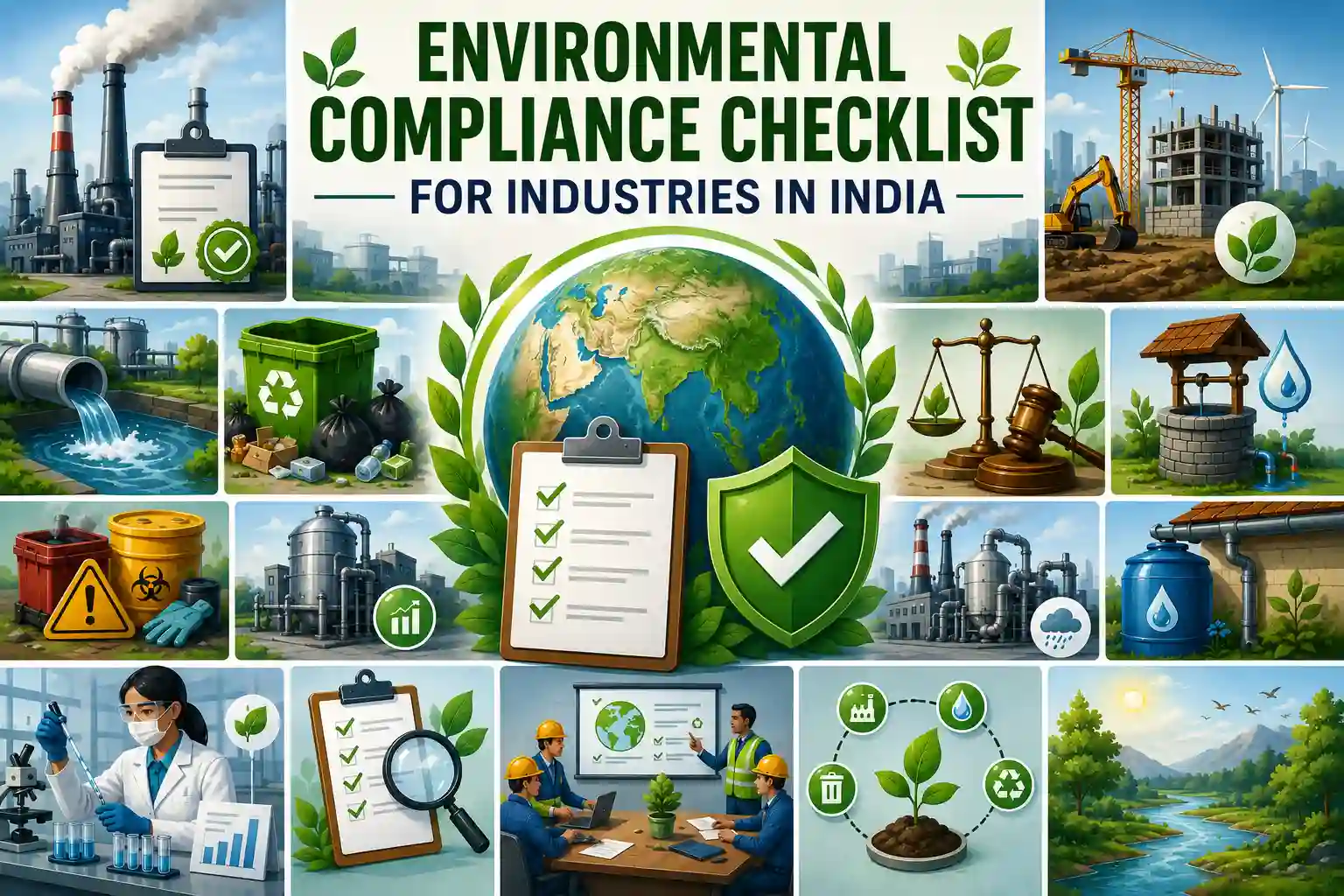 Industrial groundwater permission and CGWA NOC approval process illustration in India