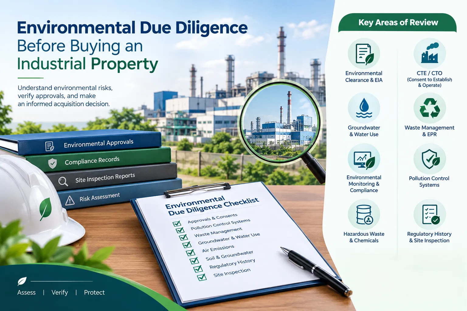 Environmental due diligence checklist for buying an industrial property in India
