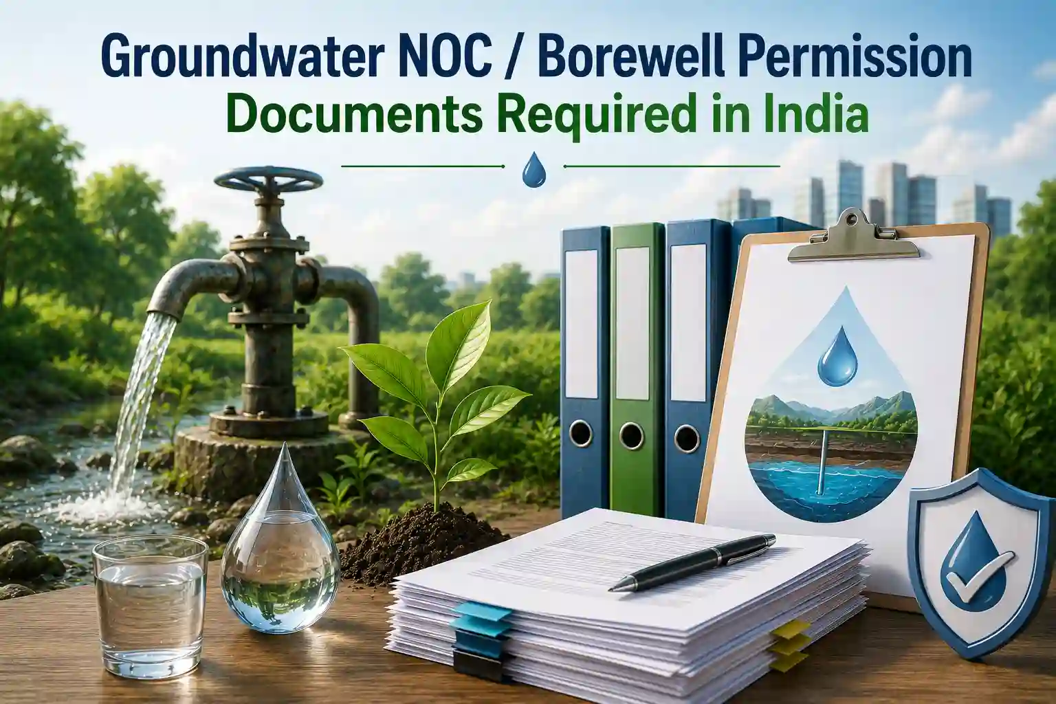 Environmental compliance documents for groundwater extraction approval