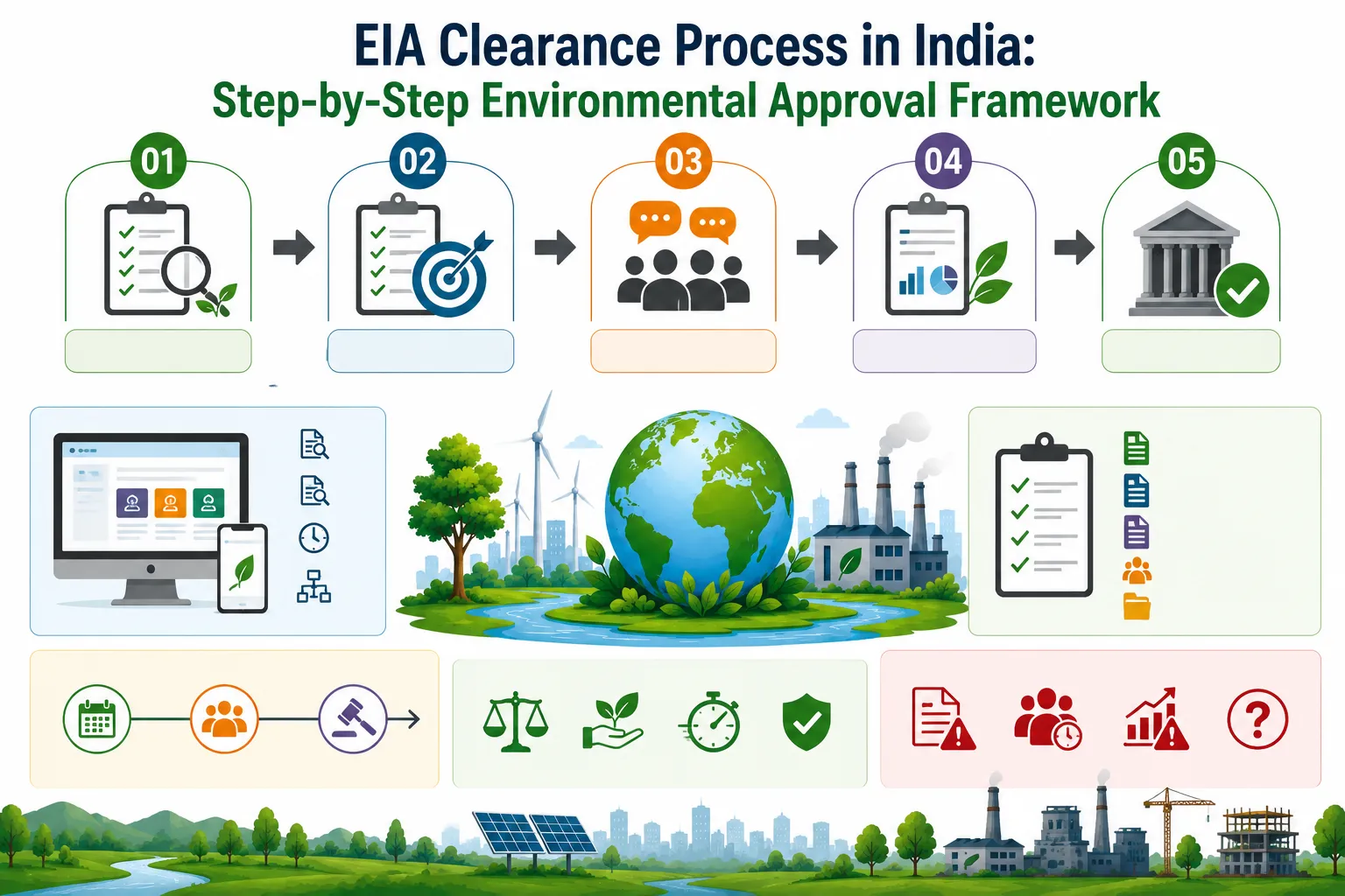 Step-by-step Environmental Clearance and EIA Process Flow in India