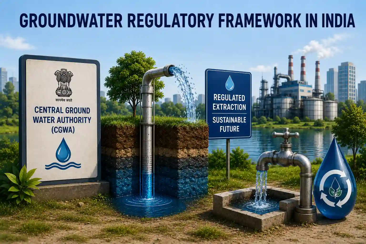 Groundwater regulatory framework and CGWA compliance requirements in India