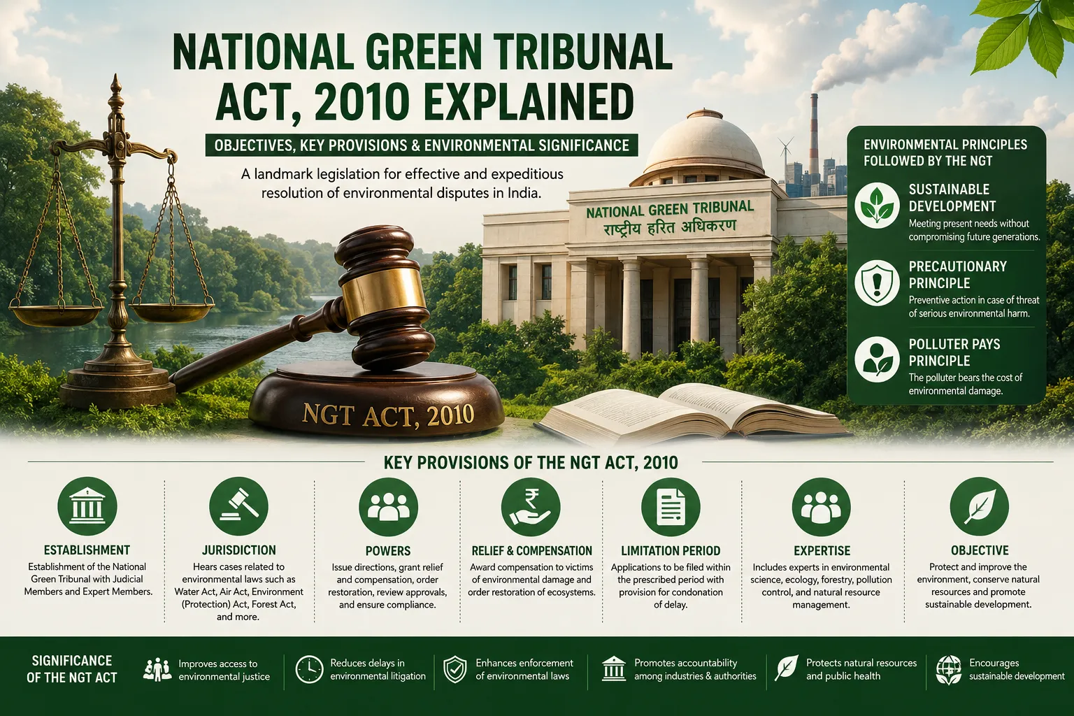 NGT Act 2010 and environmental governance in India.