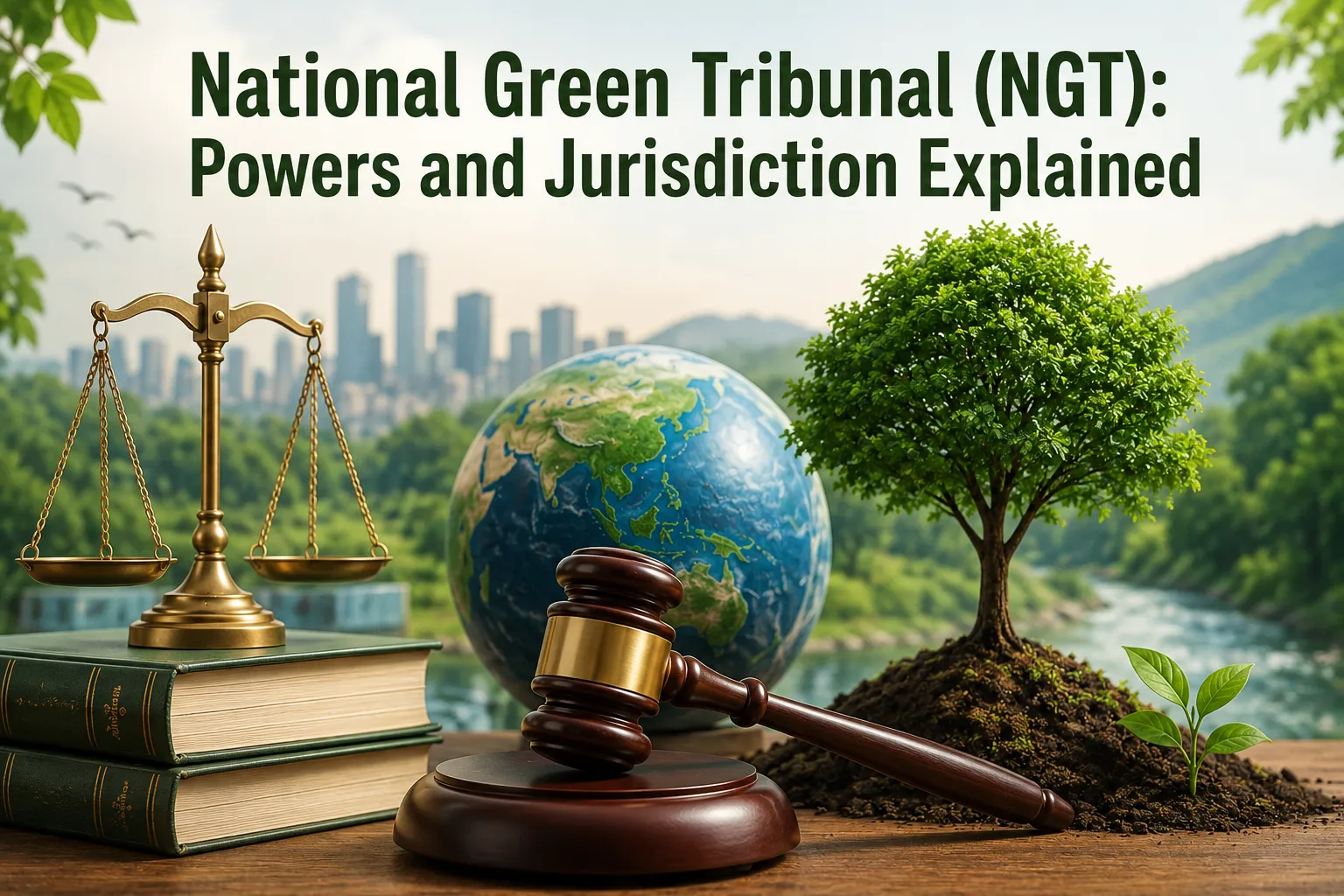 Learn about the powers and jurisdiction of the National Green Tribunal (NGT), environmental laws under its authority, cases it hears, and its role in environmental protection.
