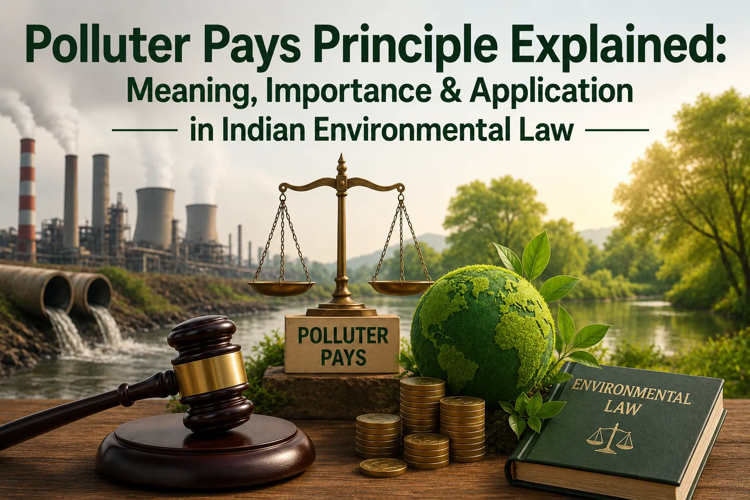 Sustainable development supported by the Polluter Pays Principle.