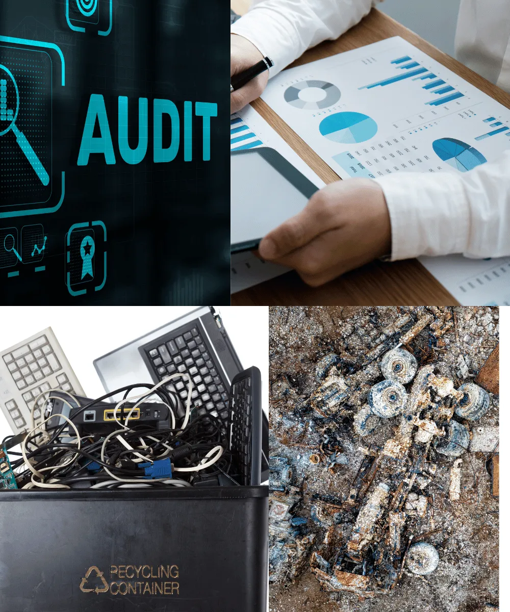 Industrial battery waste management compliance assessment